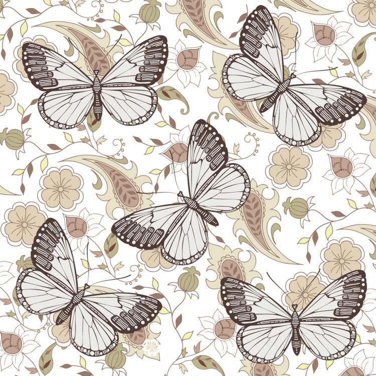 free vector Butterfly floral 06 vector